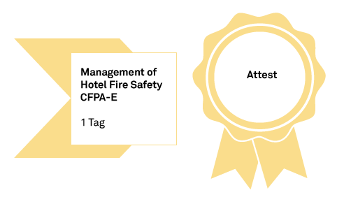 Abschluss Management of Hotel Fire Safety CFPA-E